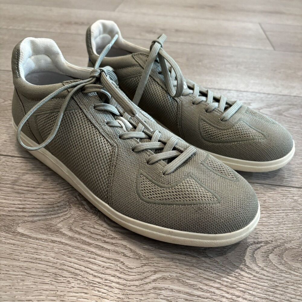 Rothy's Sneakers Mens Size 11 RS01 Olive Green Knit Lace‎ Up Machine Washable